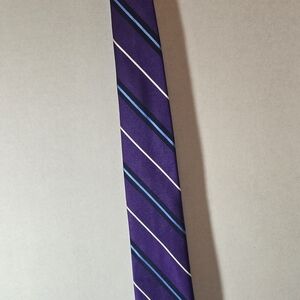 Purple Striped Men's Tie